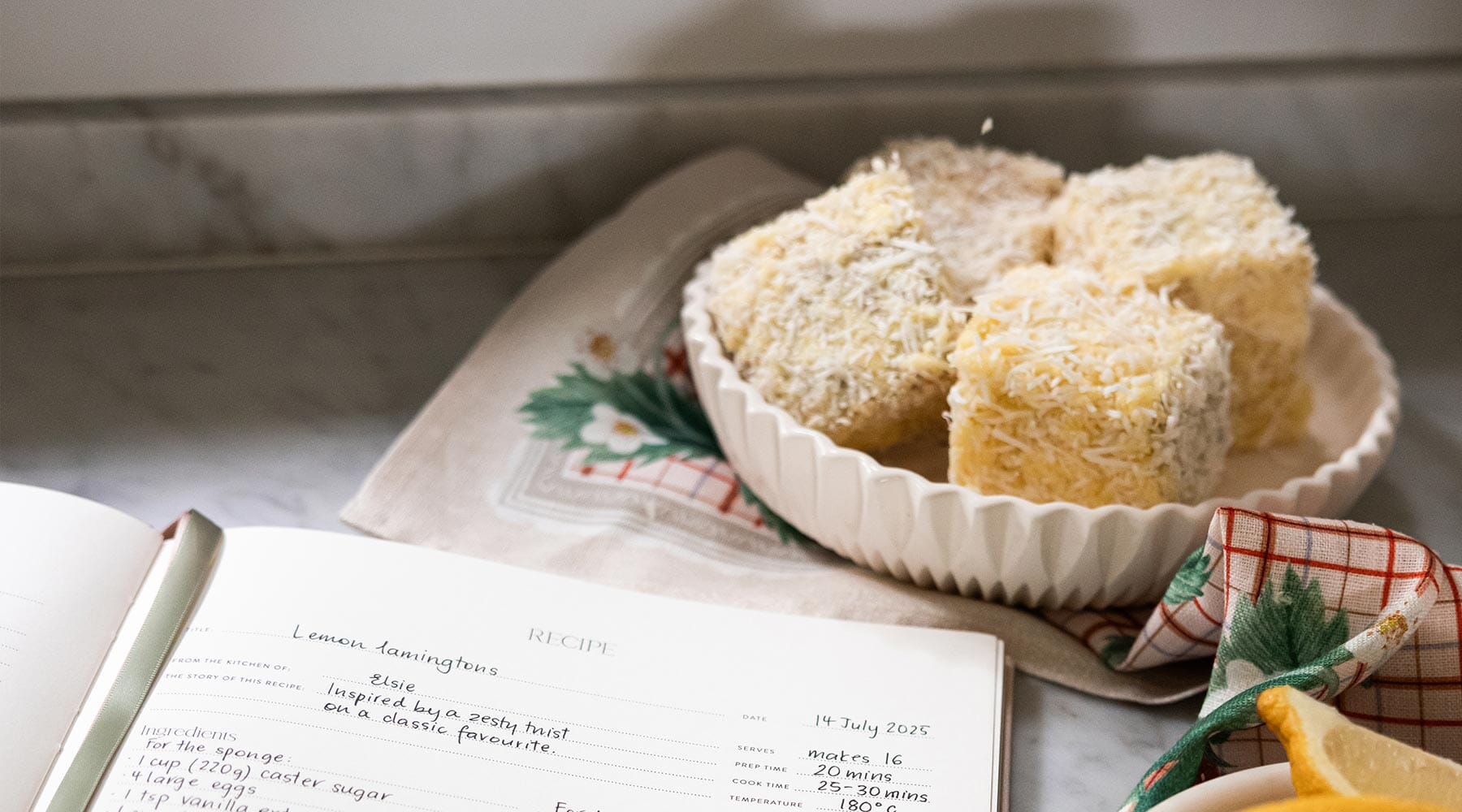 Lemon Lamingtons