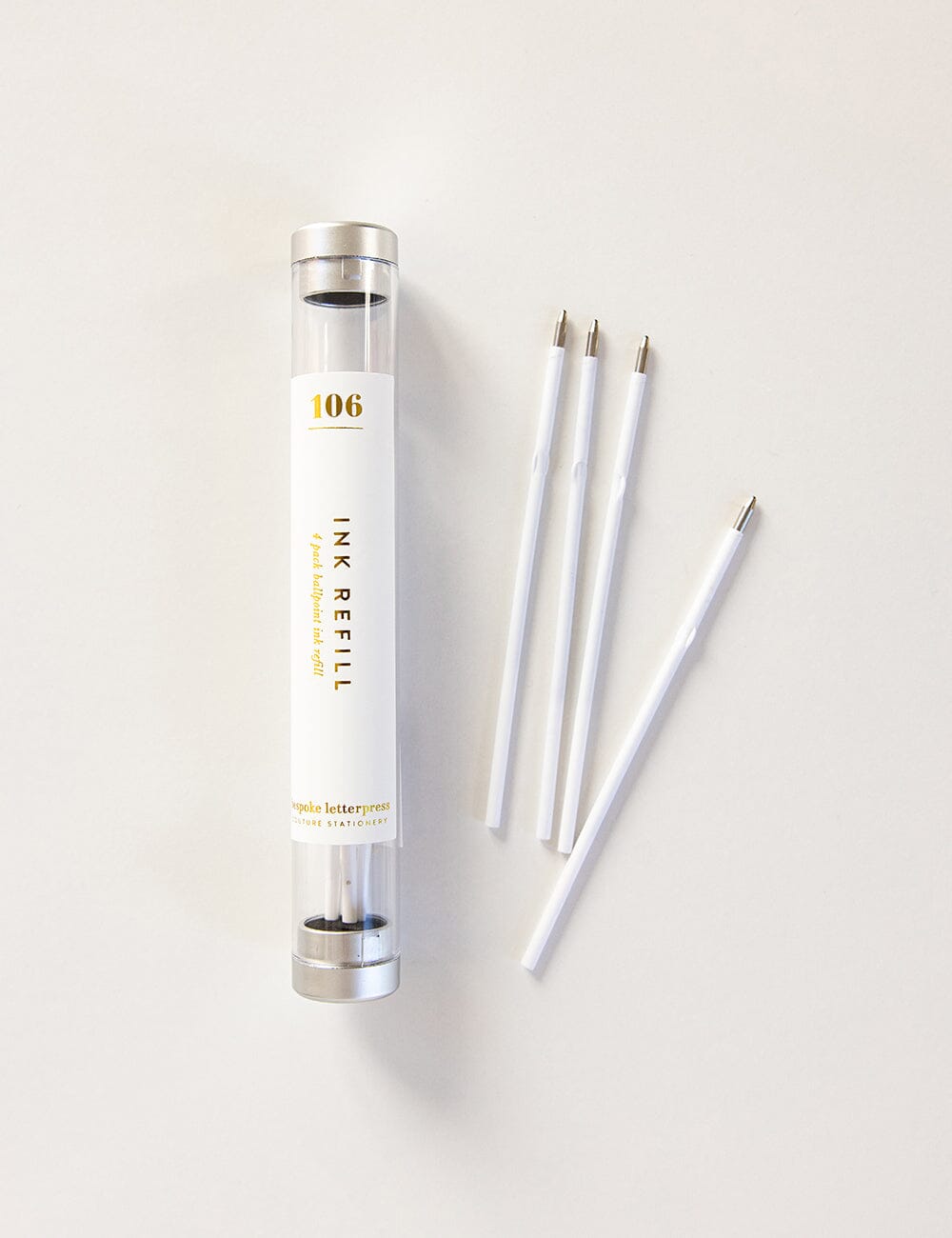 No. 106 Ballpoint Ink Refill 4pk Pen Refills Bespoke Letterpress