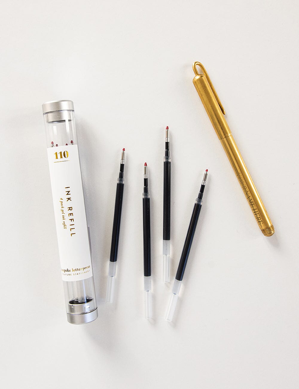 No. 110 Gel Ink Refill 4pk Pen Refills Bespoke Letterpress