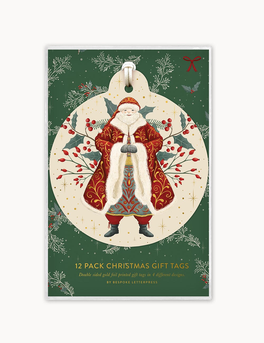 12pk Gift Tag "The Christmas Village Tags" (Bauble) Gift Tags Bespoke Letterpress
