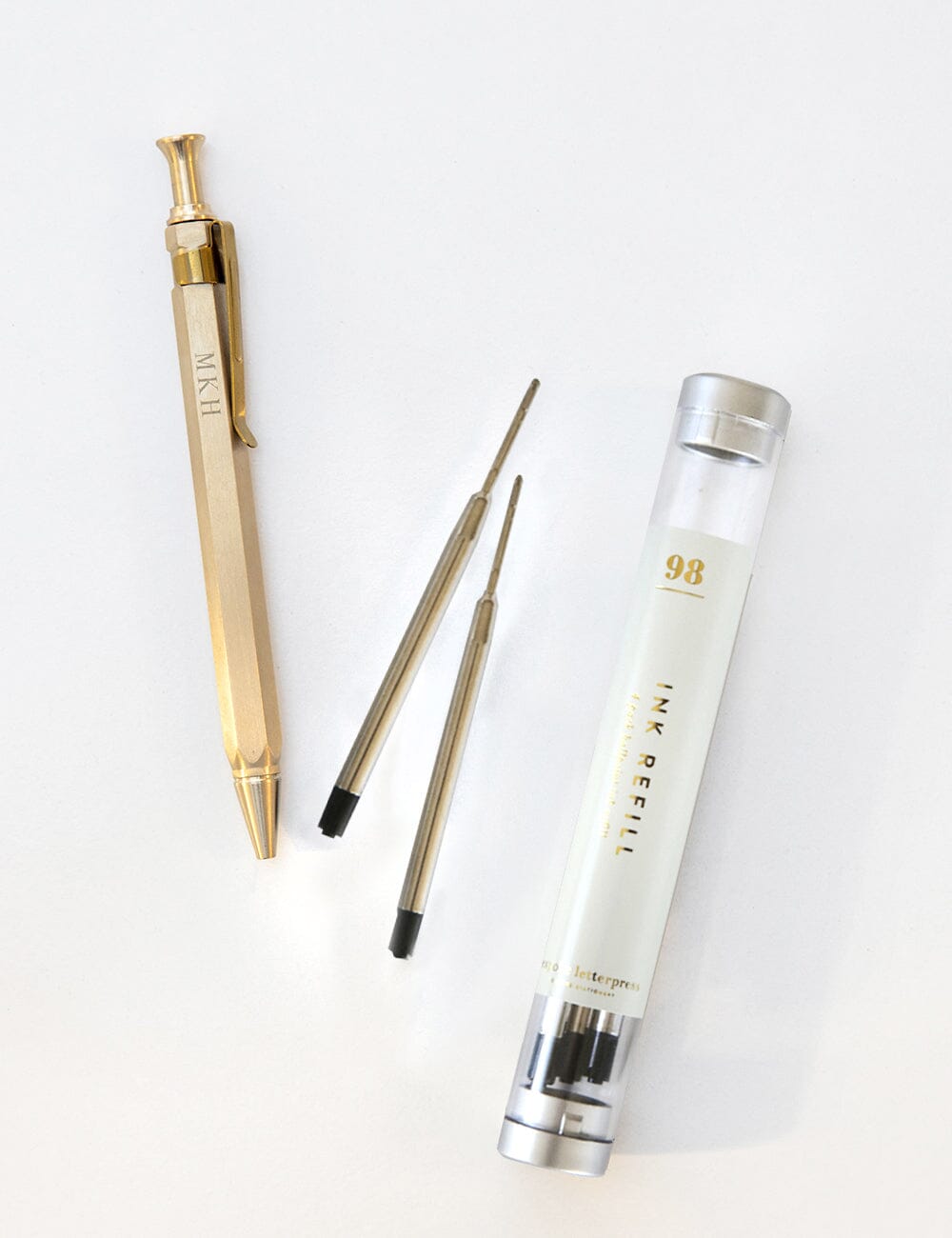 No. 98 Ballpoint Ink Refill 4pk Pen Refills Bespoke Letterpress Black