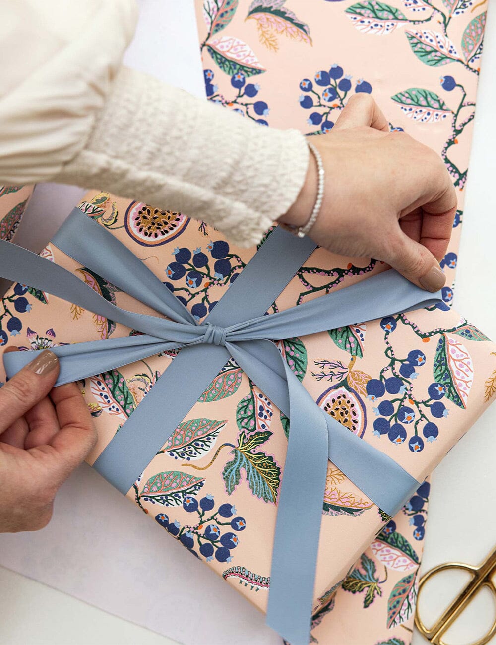 Gift Wrap Roll 30m - Huckleberry Gift Wrapping Bespoke Letterpress