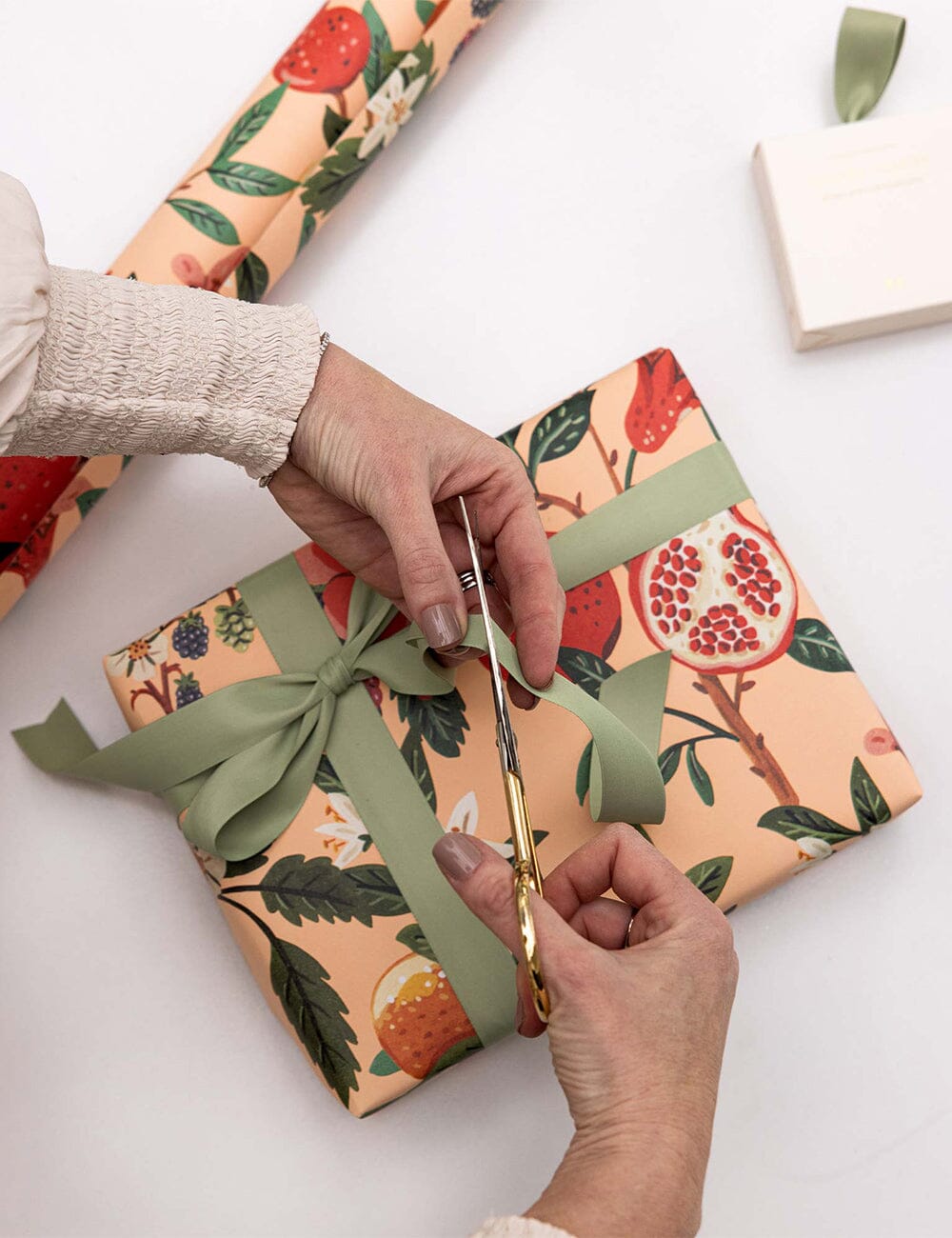 Gift Wrap Roll 30m - Pomegranate Gift Wrapping Bespoke Letterpress