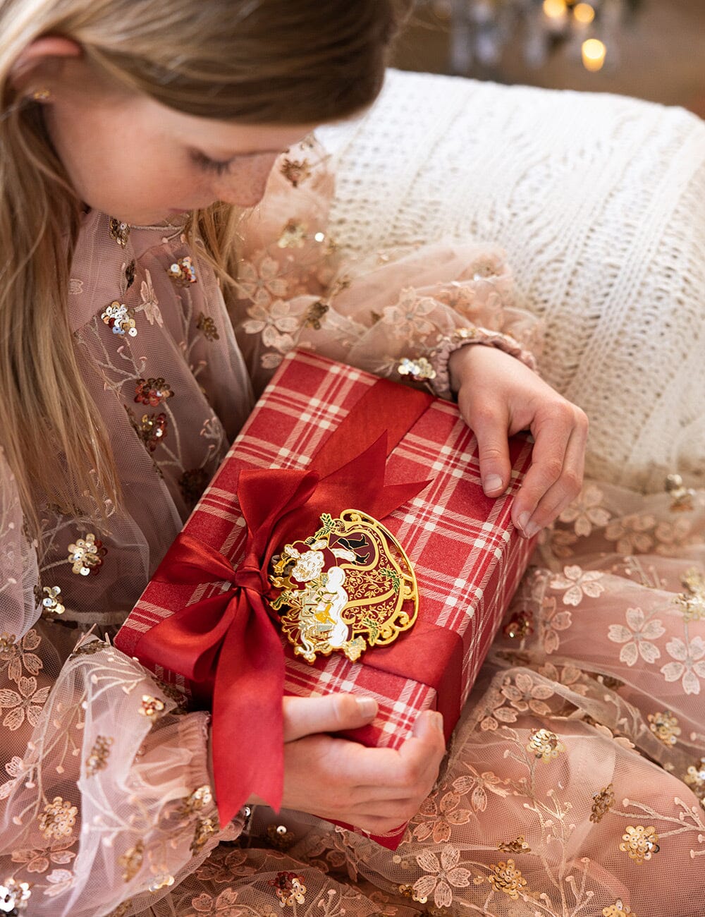 Gift Wrap Roll 30m - Christmas Red Check Plaid