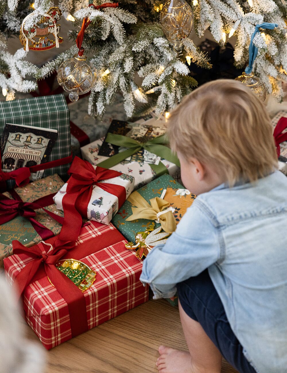 Gift Wrap Roll 30m - Christmas Red Check Plaid