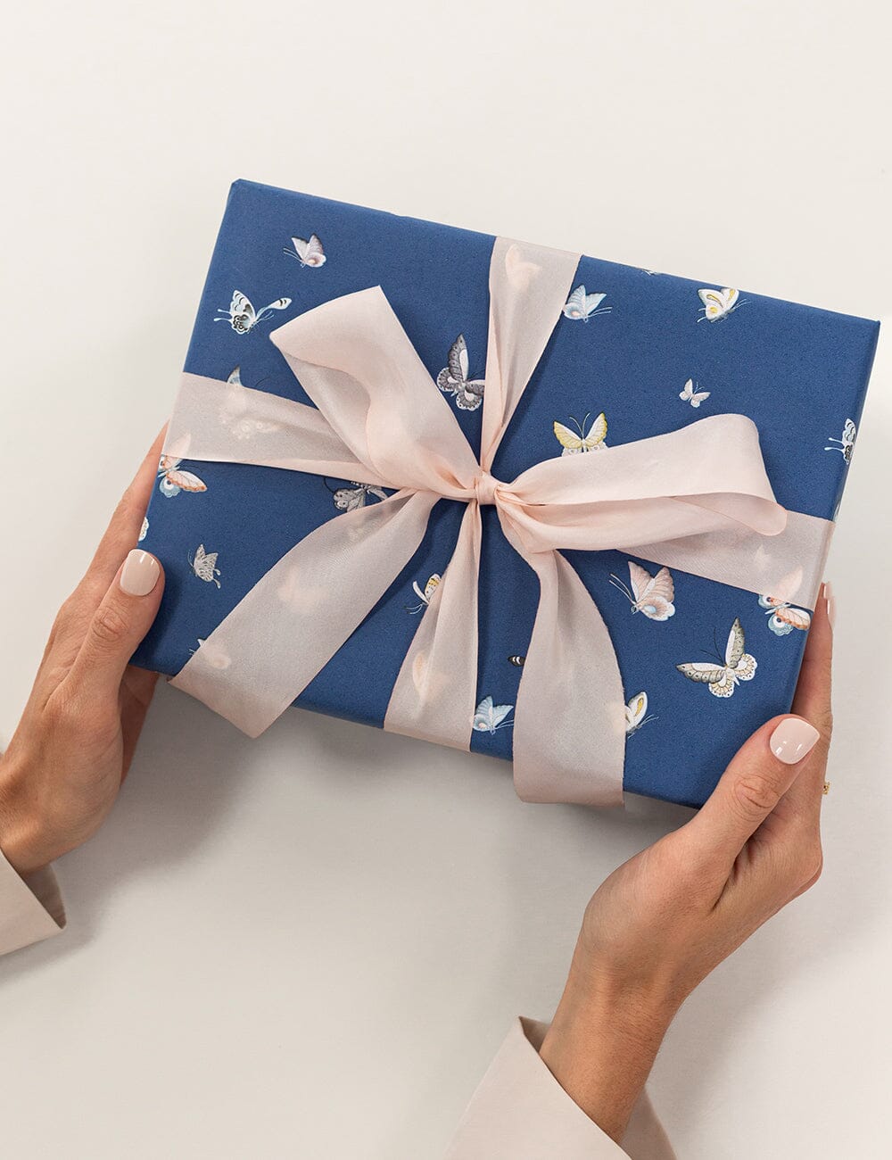 Gift Wrap Roll 30m - Butterflies Gift Wrapping Bespoke Letterpress