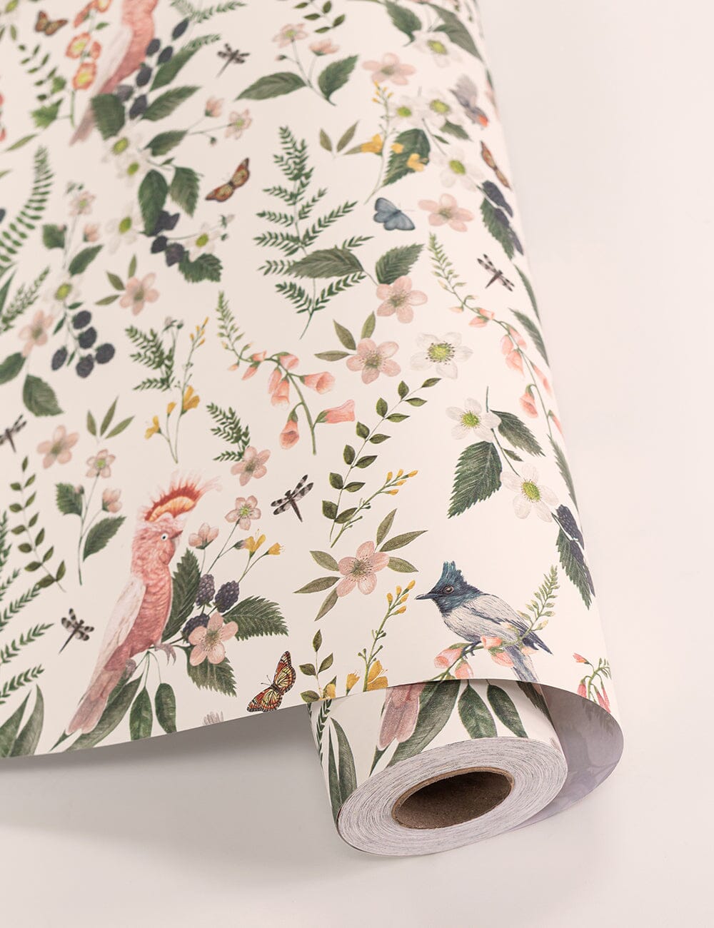 Gift Wrap Roll 30m - Cockatoos Gift Wrapping Bespoke Letterpress