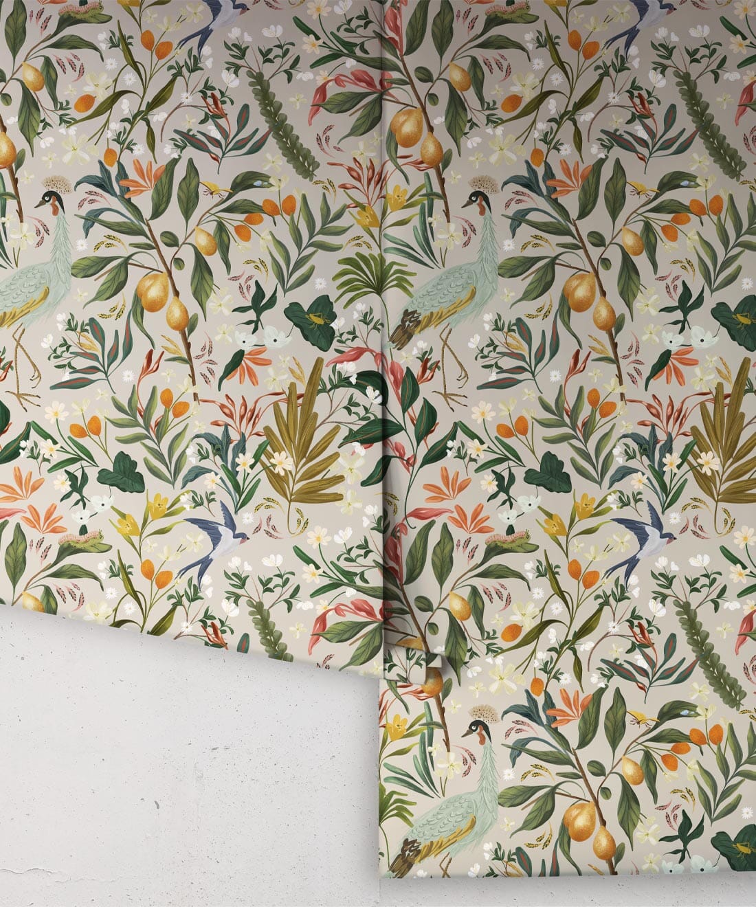 Balearic Cranes Wallpaper Wallpaper Milton & King