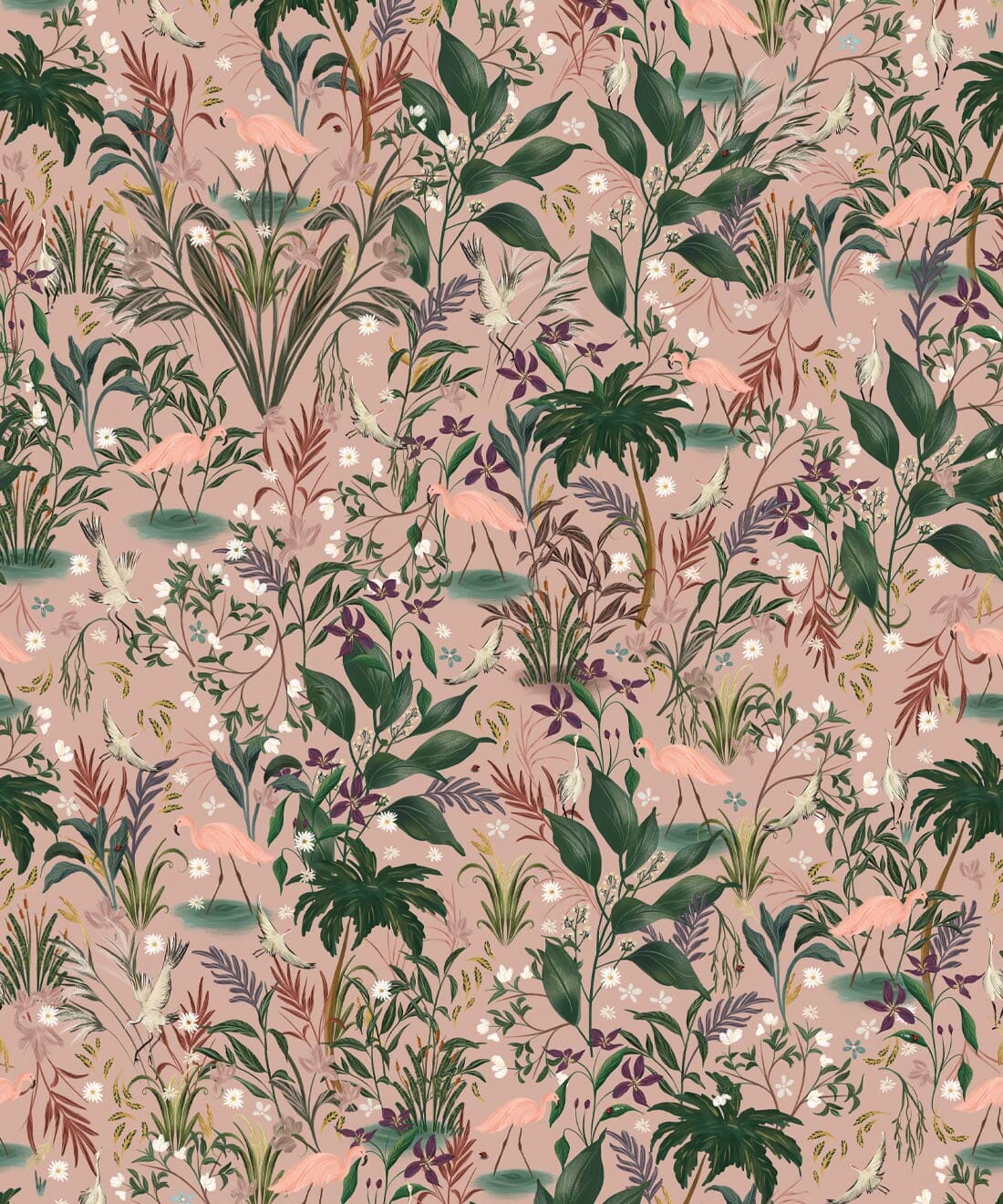 Bespoke Flamingos Wallpaper