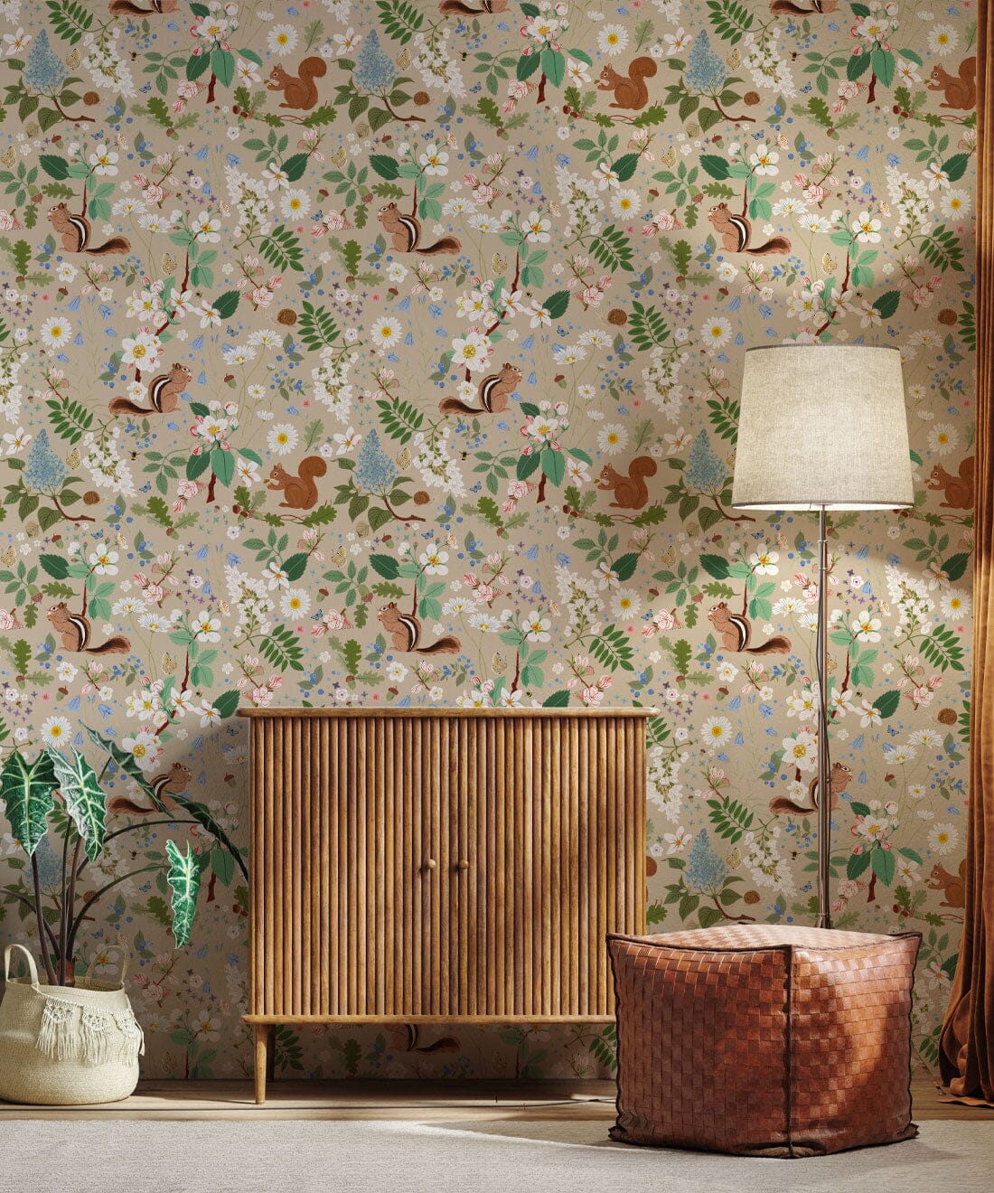 Squirrel & Chipmunk Wallpaper Wallpaper Milton & King