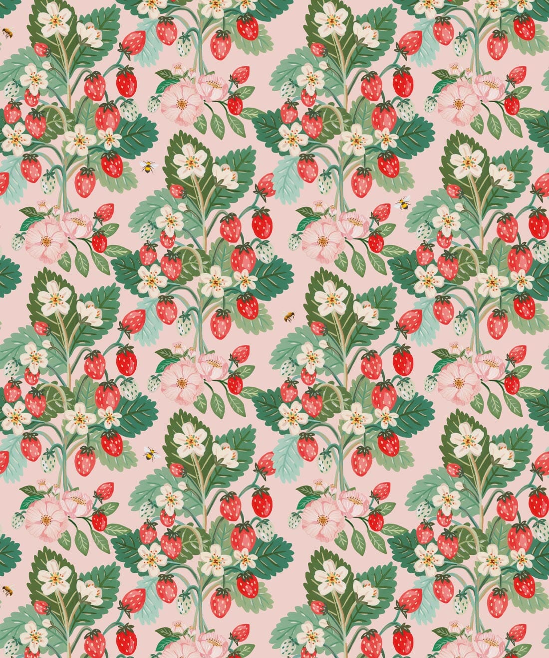 Strawberries Wallpaper Wallpaper Milton & King
