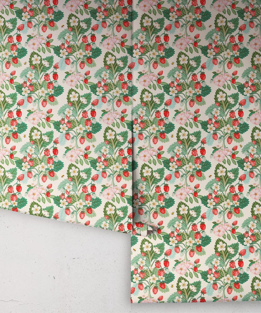 Strawberries Wallpaper Wallpaper Milton & King 