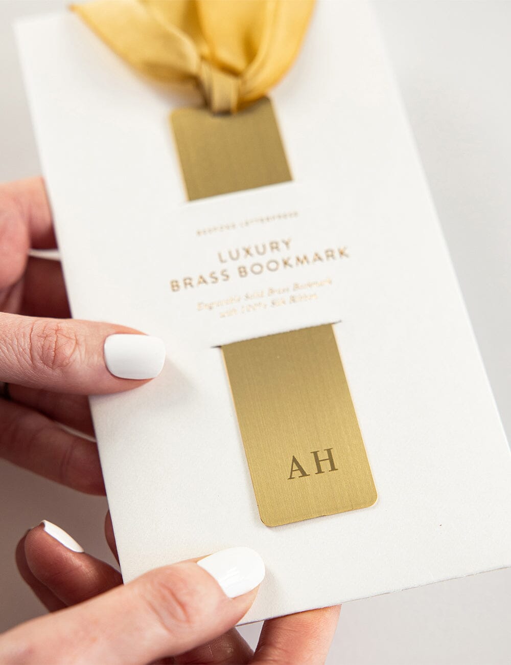 Brass Bookmark - Gold Stationery Bespoke Letterpress