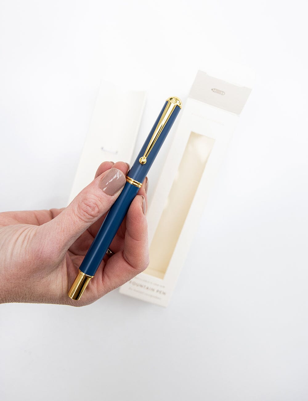 Blue Fountain Pen (Boxed) Desktop Stationery Bespoke Letterpress