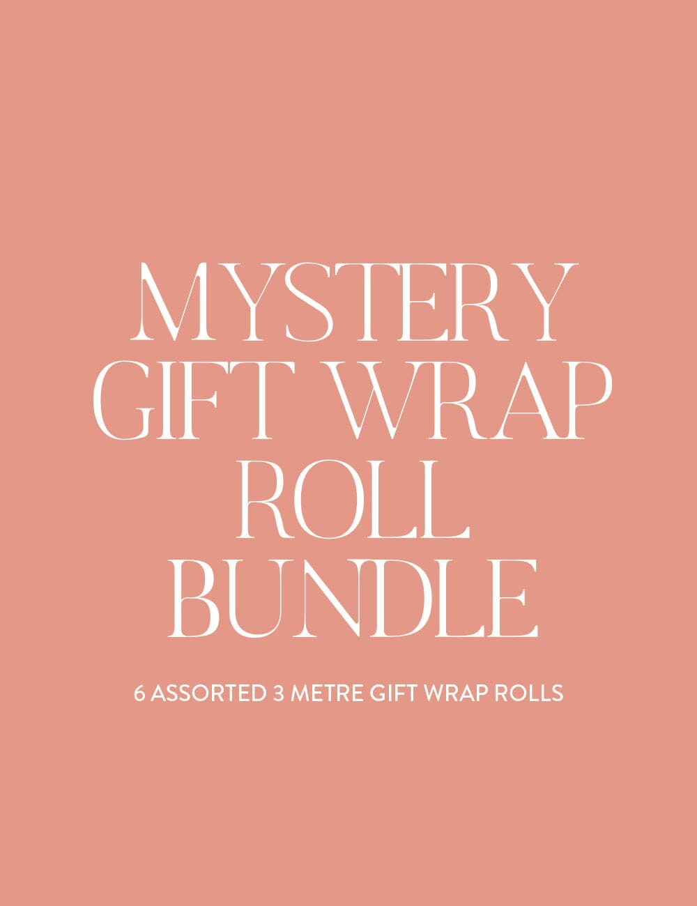 Mystery Gift Wrap Roll 3m Assorted 6 pack Gift Wrapping Bespoke Letterpress