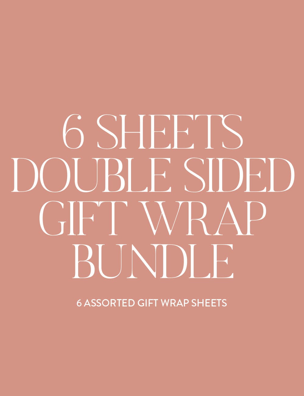 Mystery 6 pack Double Sided Gift Wrap Gift Wrap Bespoke Letterpress
