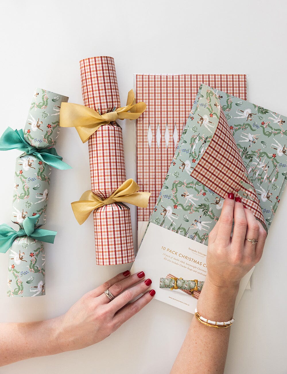 10 Pack Christmas Cracker Kit - An Enchanted Christmas Christmas Crackers Bespoke Letterpress