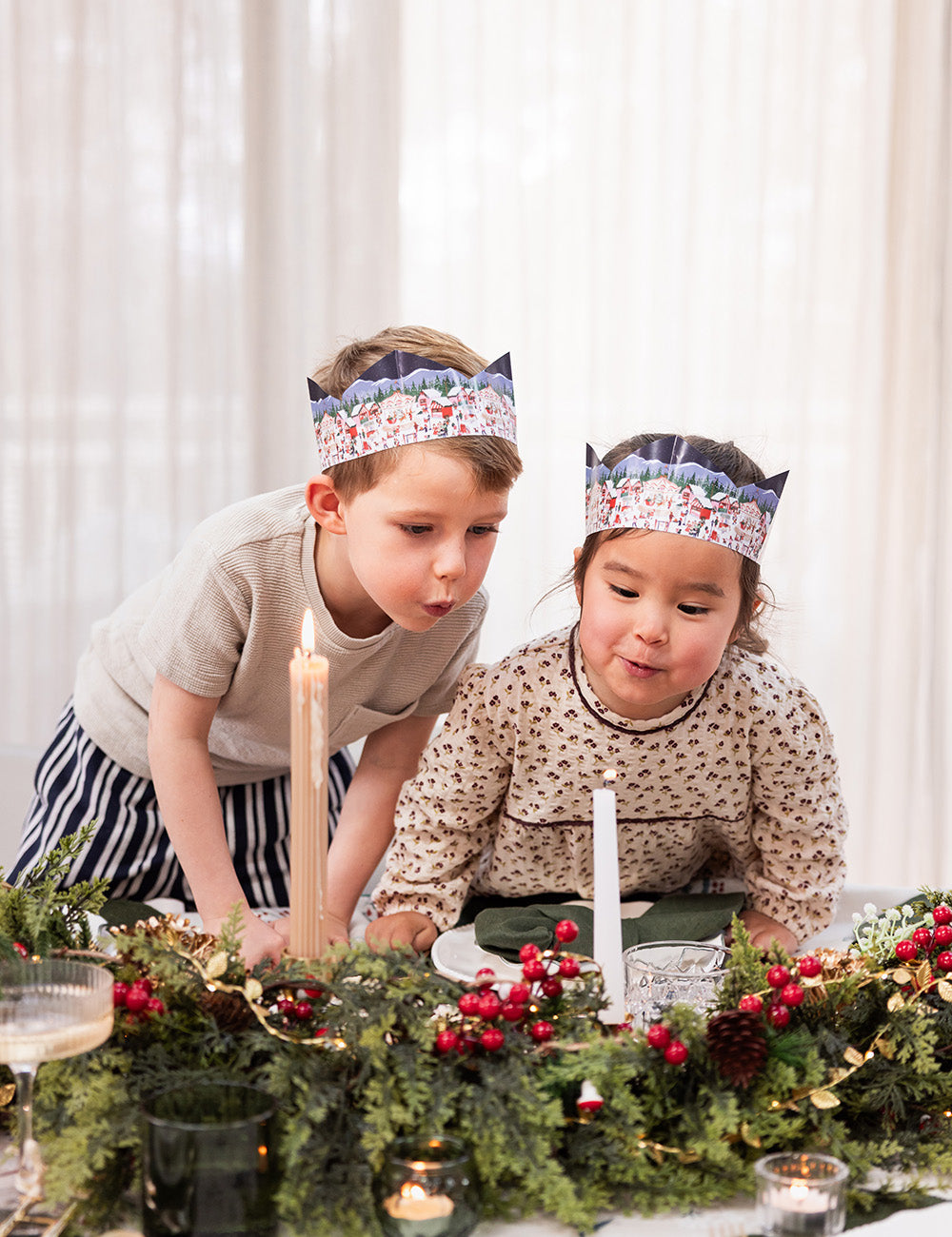 10 Pack Christmas Paper Crown Hats - Christmas Market