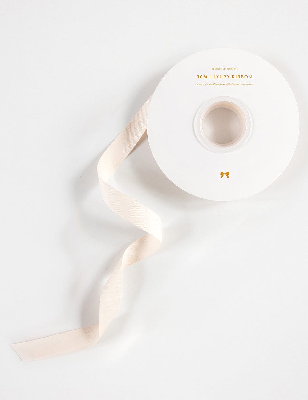 Ballet Slipper Cotton Ribbon 30 Meters Cotton Ribbon Bespoke Letterpress