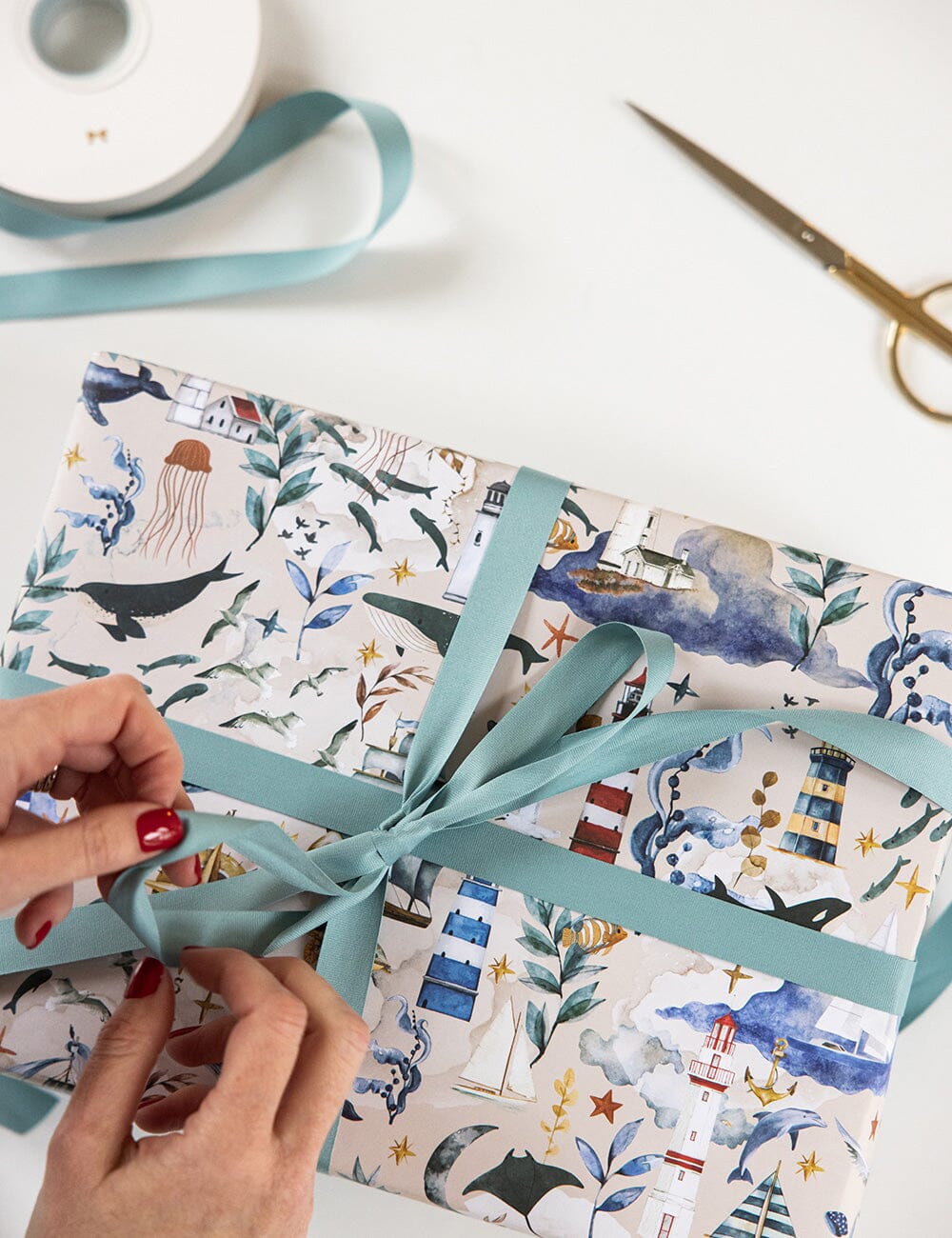 Juniper Cotton Ribbon 30 Meters Cotton Ribbon Bespoke Letterpress