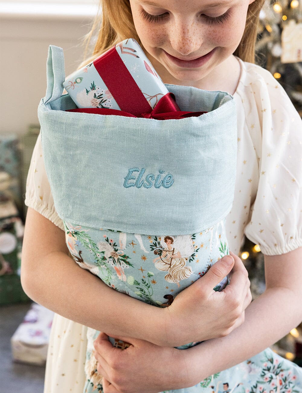 Swan Lake Heirloom Christmas Stocking Christmas Stocking Bespoke Letterpress