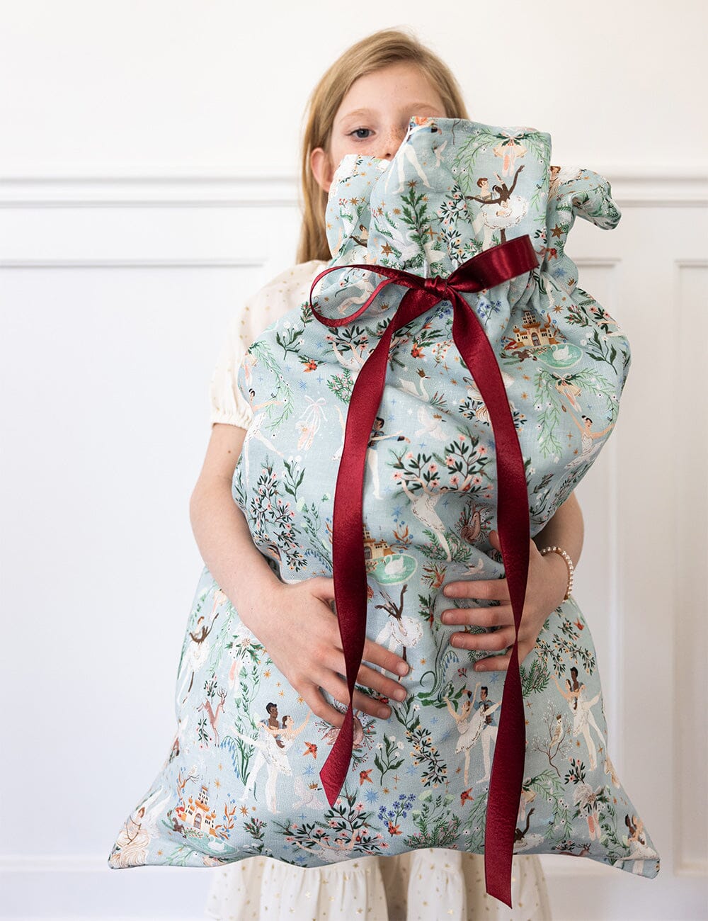 Swan Lake - Heirloom Christmas Santa Sack Christmas Santa Sack Bespoke Letterpress