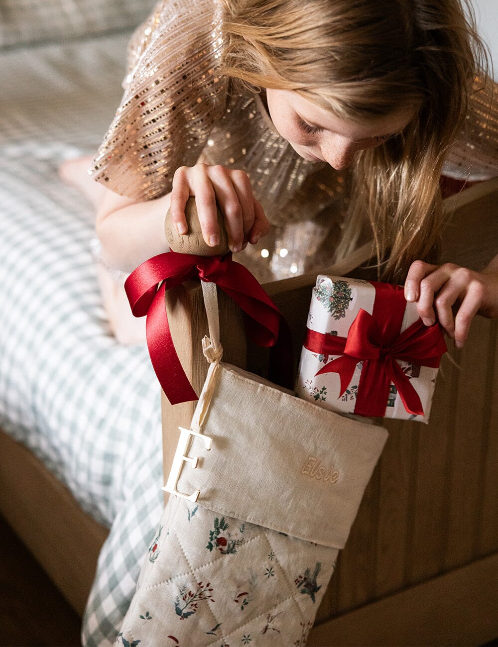 Heirloom Holly Christmas Stocking