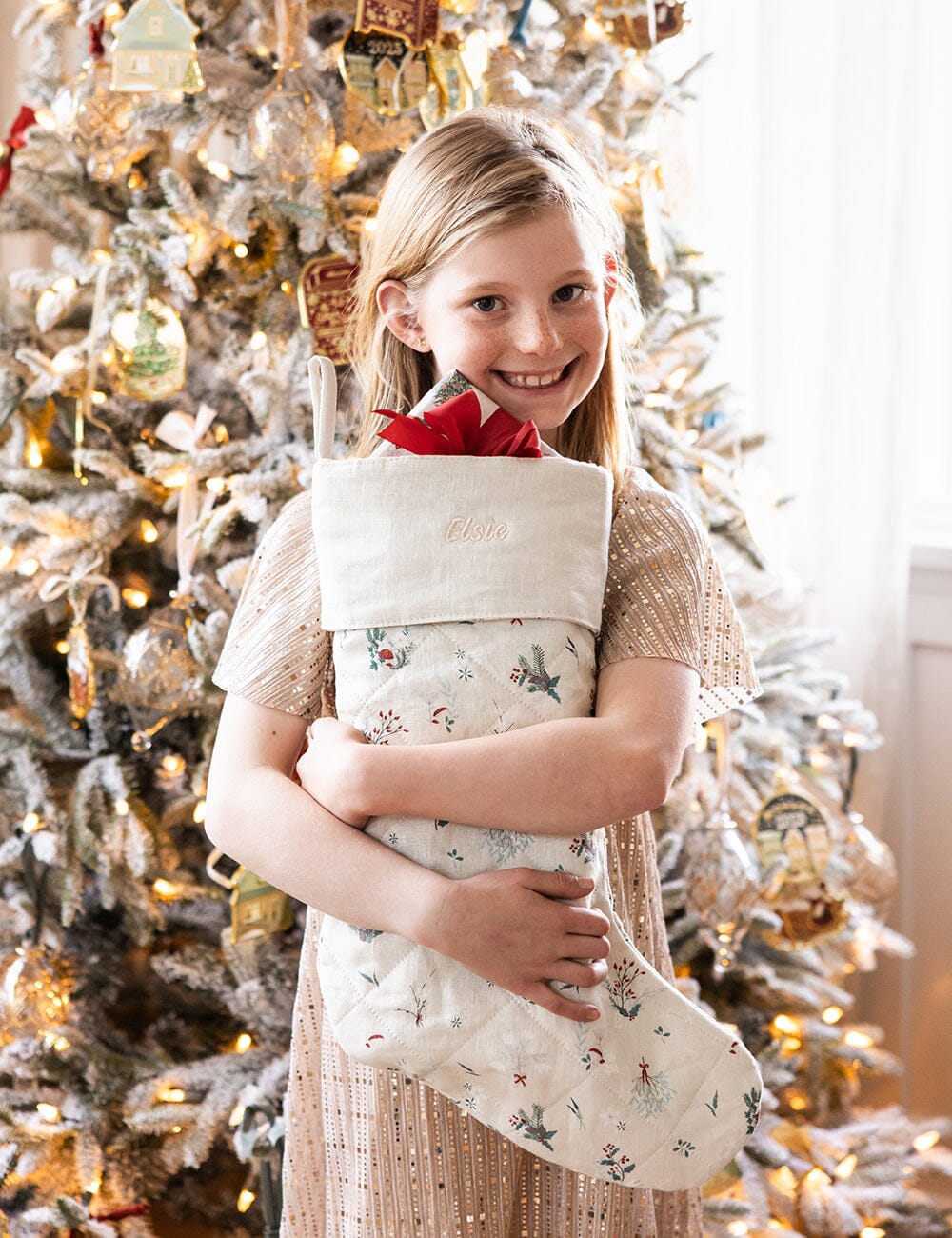 Heirloom Holly Christmas Stocking
