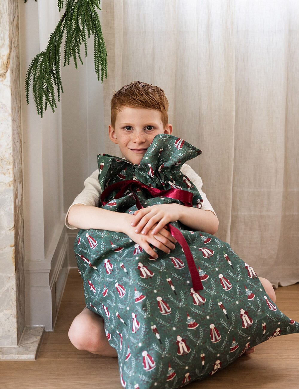 Mr & Mrs Claus - Heirloom Christmas Santa Sack