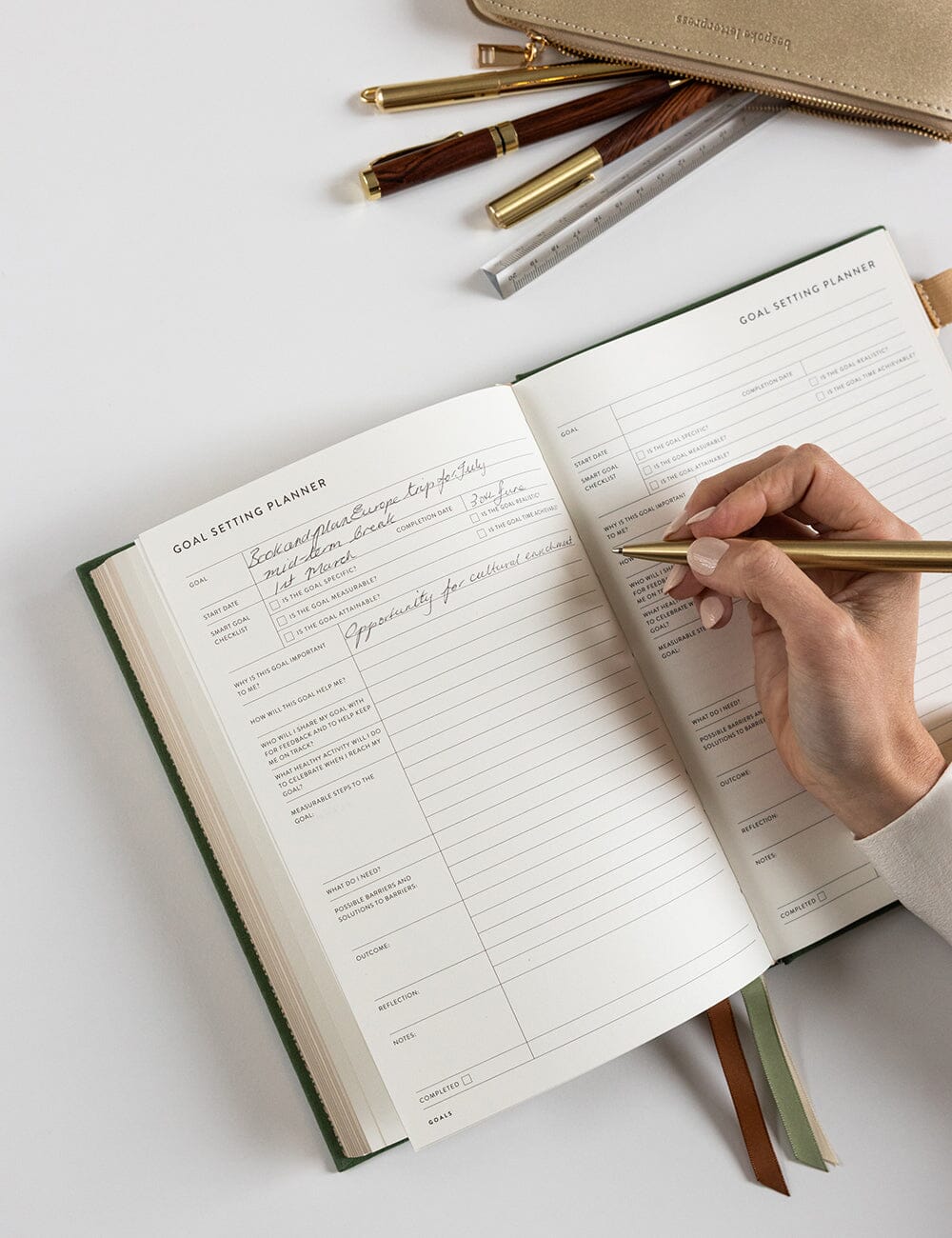 2026 Weekly Academic Student Linen Bound Planner - Finch