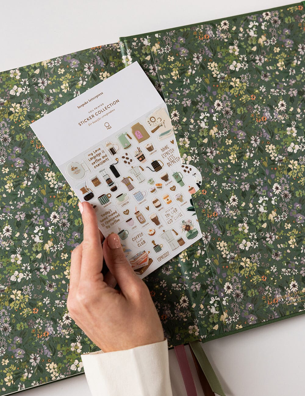 2026 Desktop A4 Linen Bound Planner - Finch