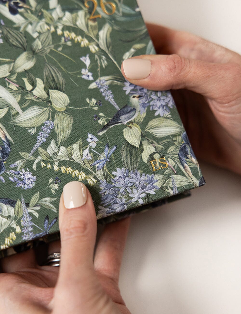 2026 Day to a Page Large Linen Bound Planner - Indigo Haven