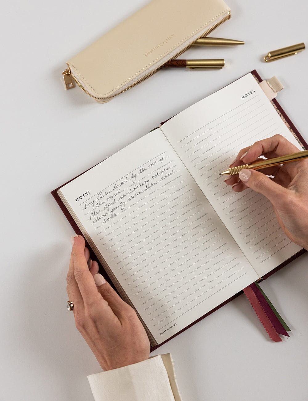 2026 Petite Linen Bound Planner - Mulberry