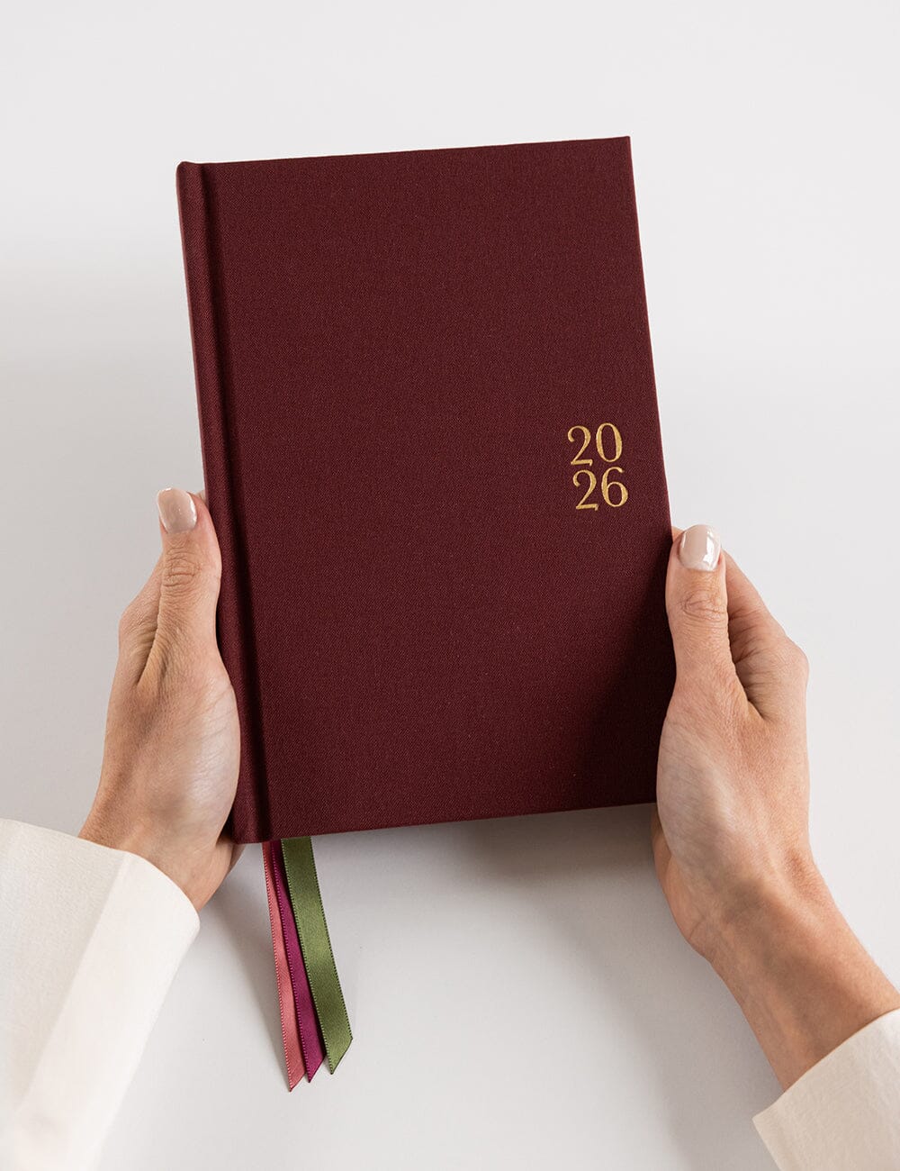 2026 Petite Linen Bound Planner - Mulberry