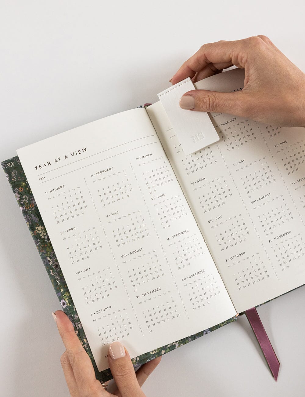 2026 Petite Linen Bound Planner - Summer Perennials