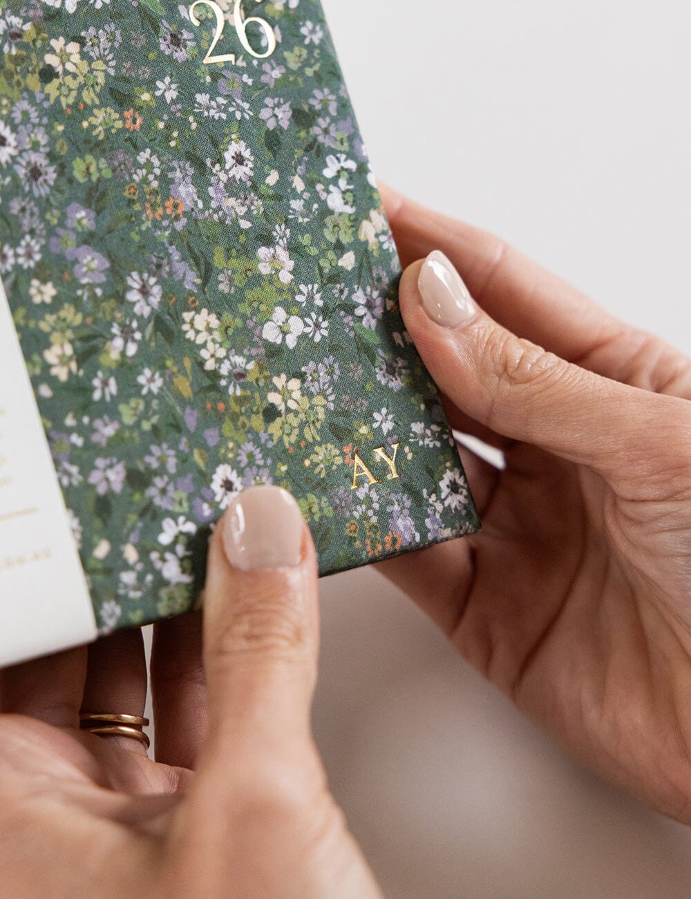 2026 Petite Linen Bound Planner - Summer Perennials