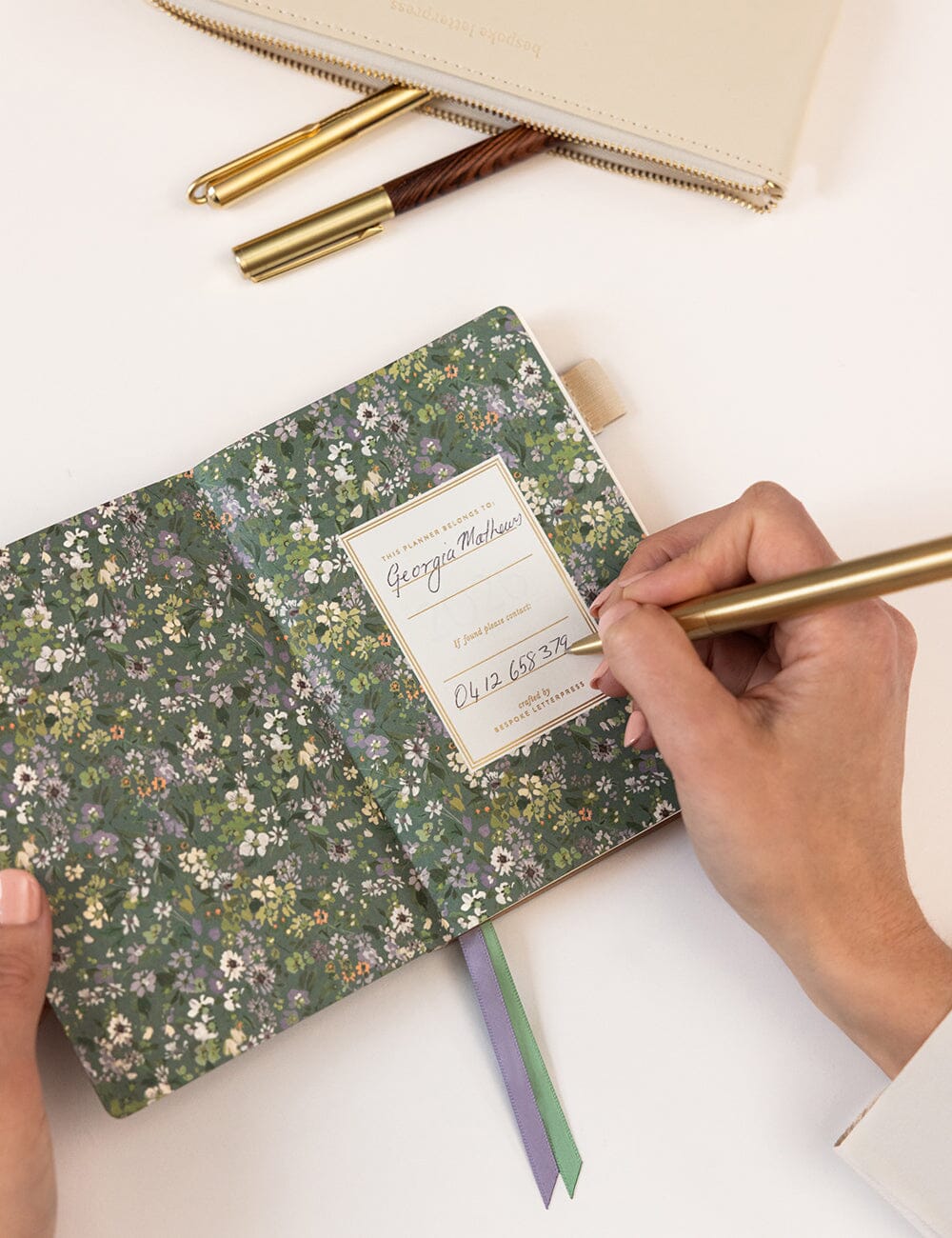 2026 Pocket Planner - Summer Perennials Planners Bespoke Letterpress