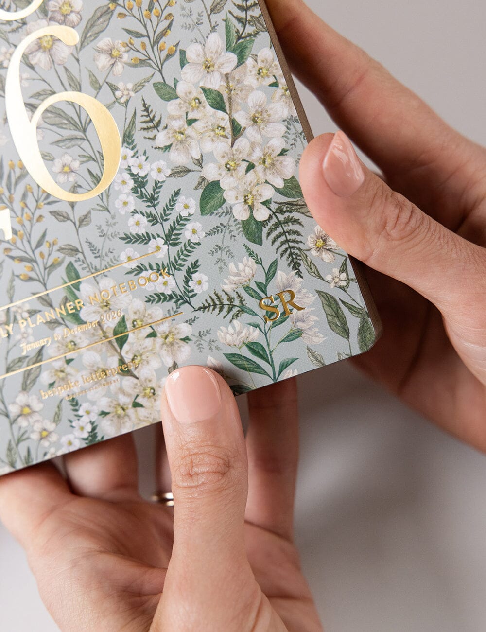 2026 Weekly Planner Notebook - Ivory Garden