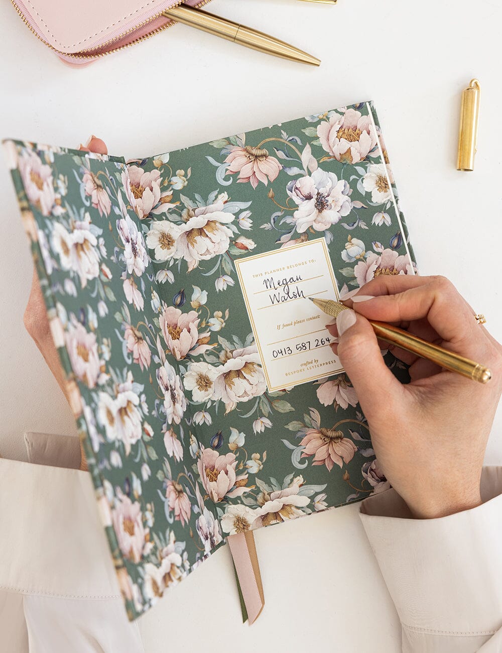 2027 Petite Planner - Ashbourne Garden Planners Bespoke Letterpress