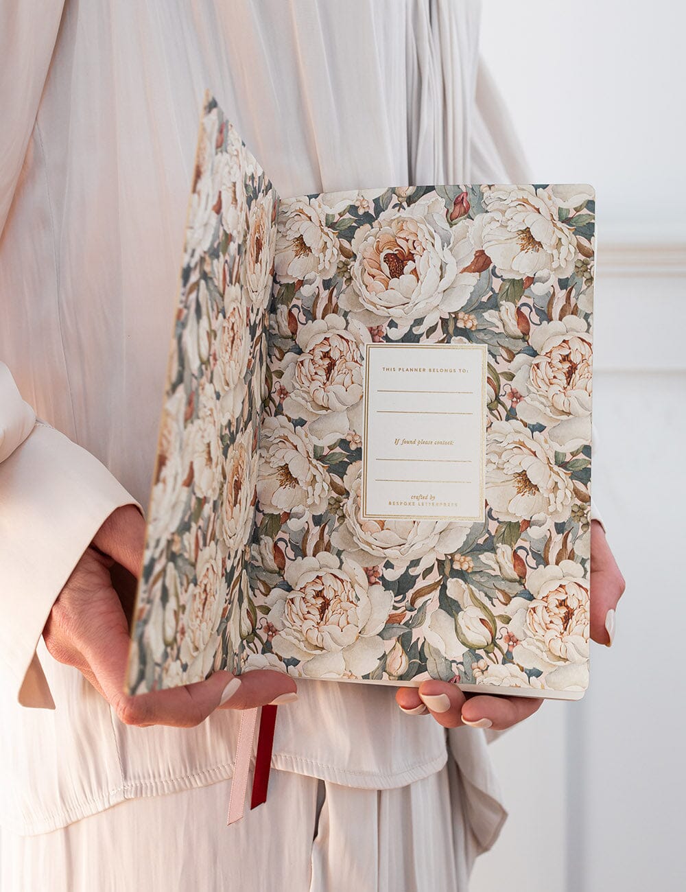 2027 Weekly Planner Notebook - Heritage Roses Planners Bespoke Letterpress