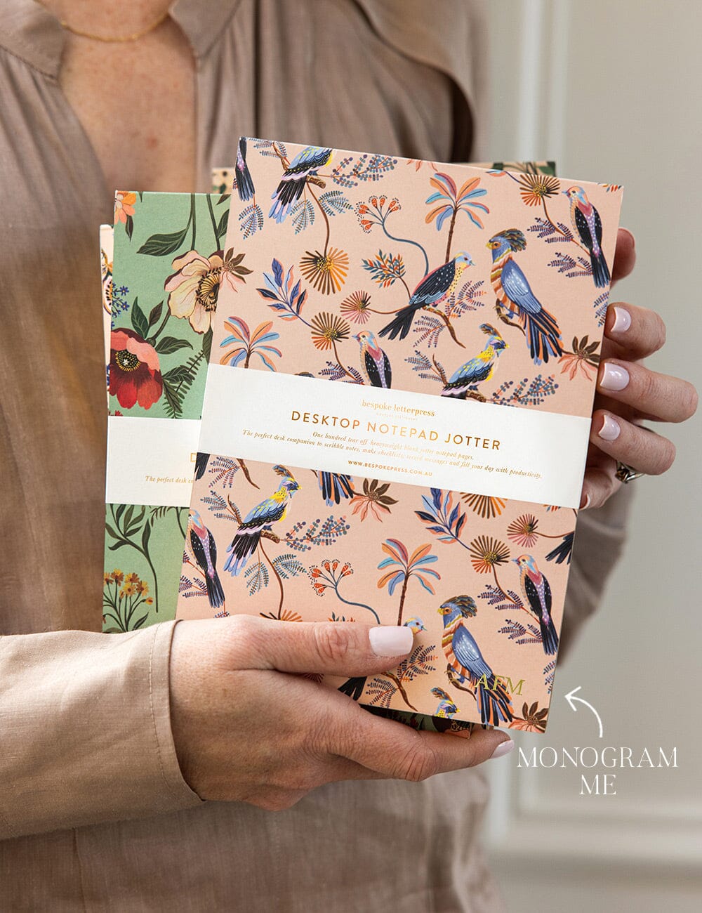 Foil Monograming of Jotter (per item) Service Charge Bespoke Letterpress