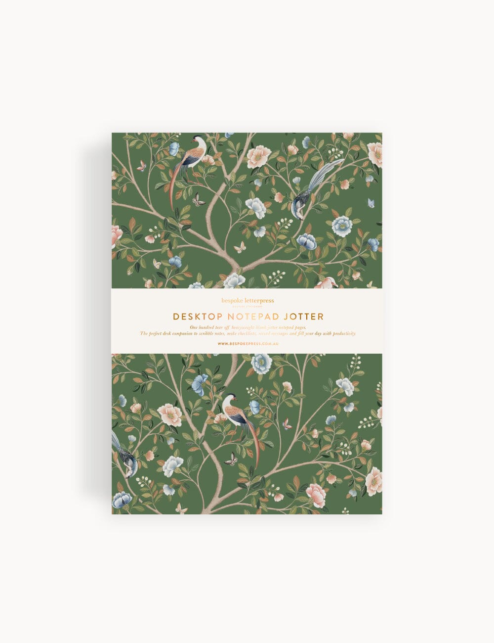 Camellia Tree Notepad Jotter Jotters Bespoke Letterpress