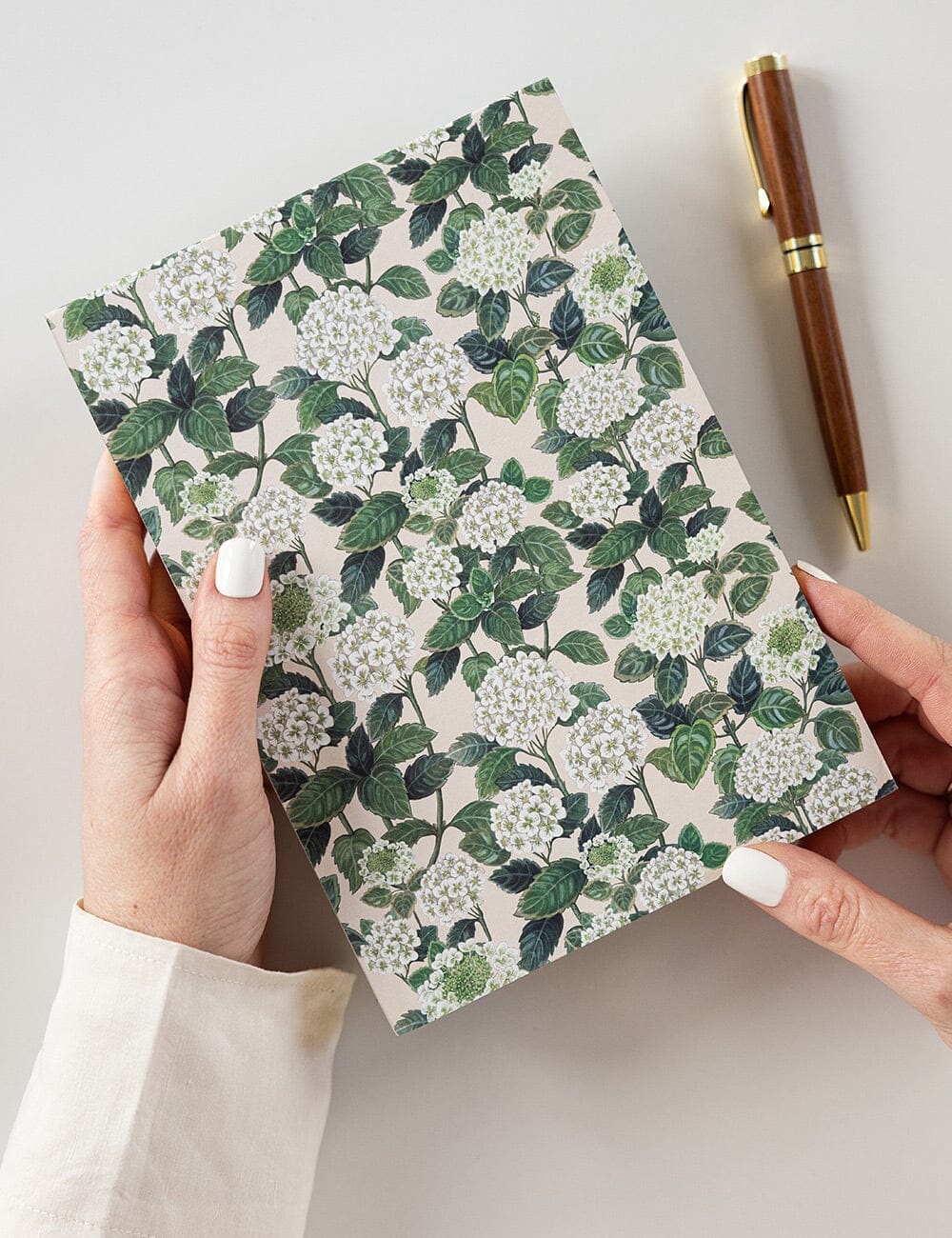 Hydrangea Notepad Jotter Jotters Bespoke Letterpress