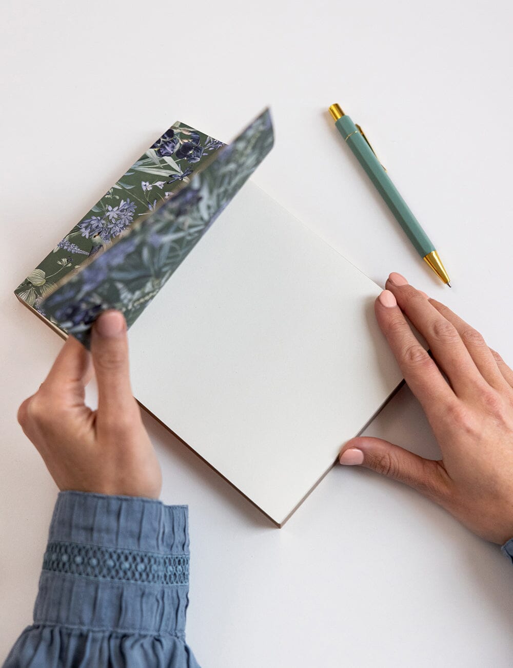 Indigo Haven Notepad Desktop Jotter