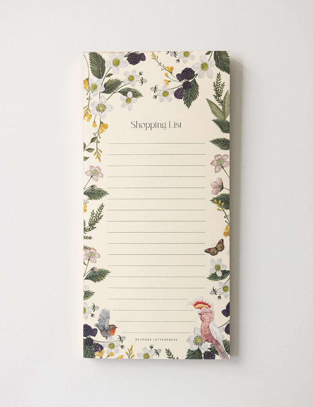 Cockatoo Shopping List DL Notepad
