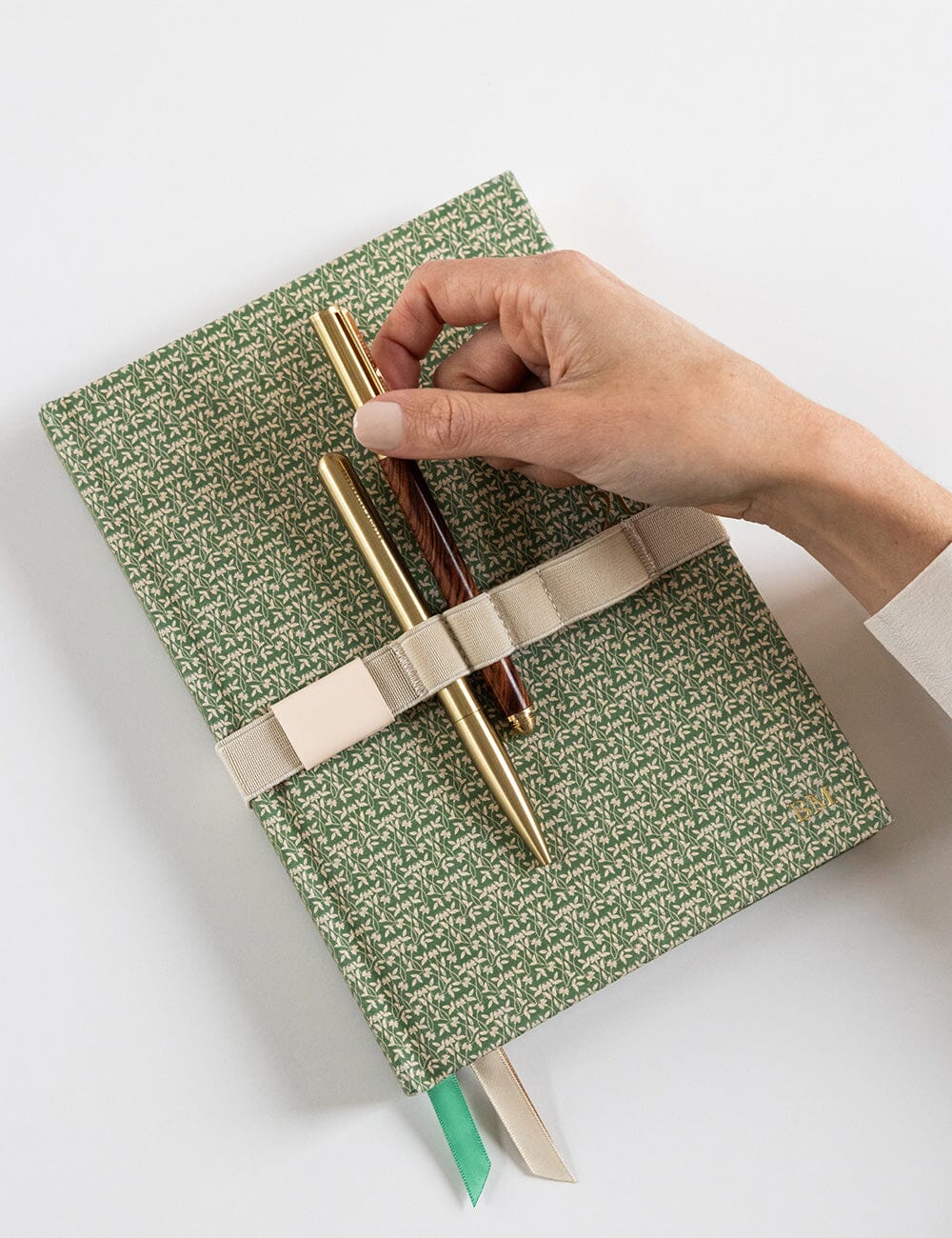 Elastic Book Strap - Ivory
