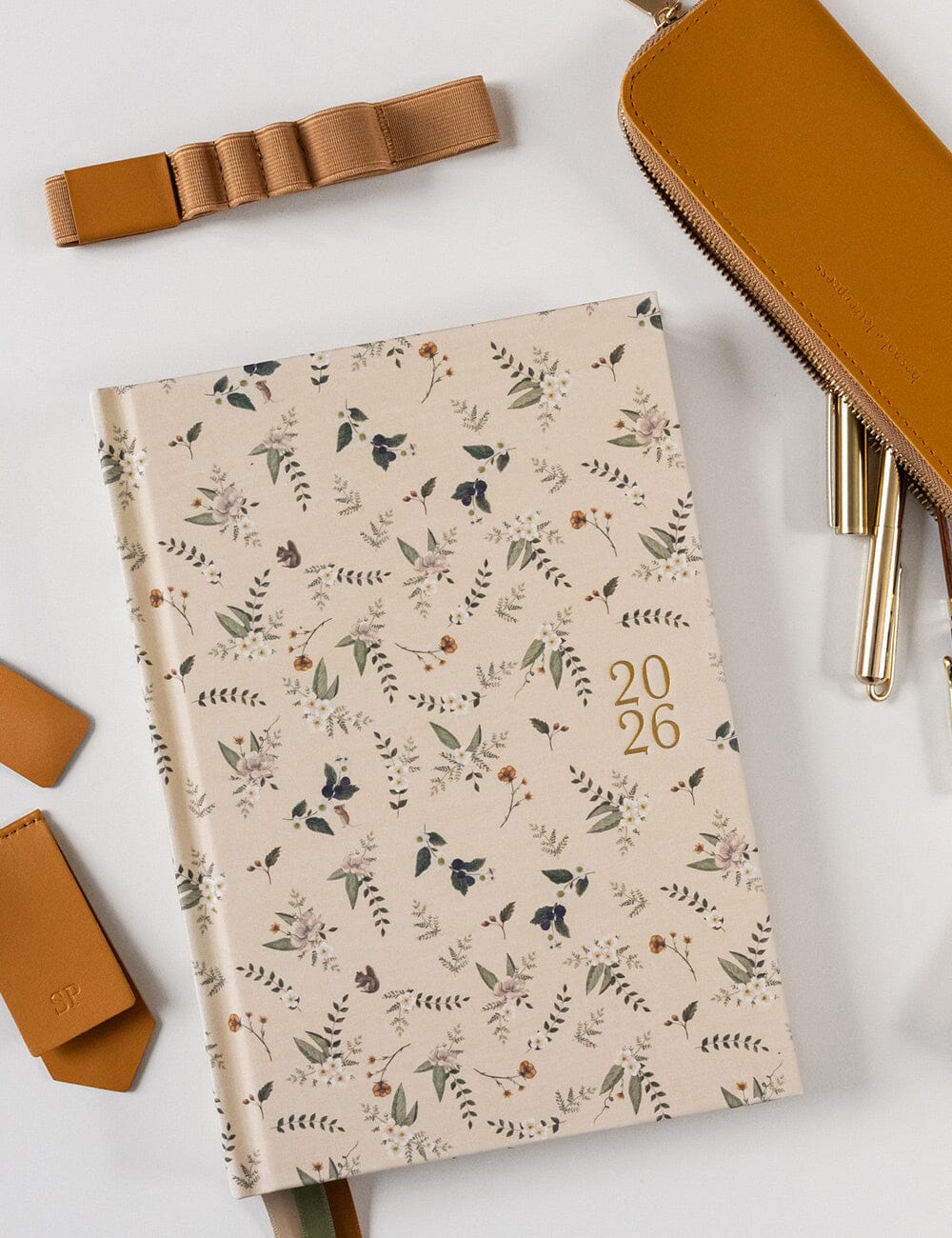 Elastic Book Strap - Mustard