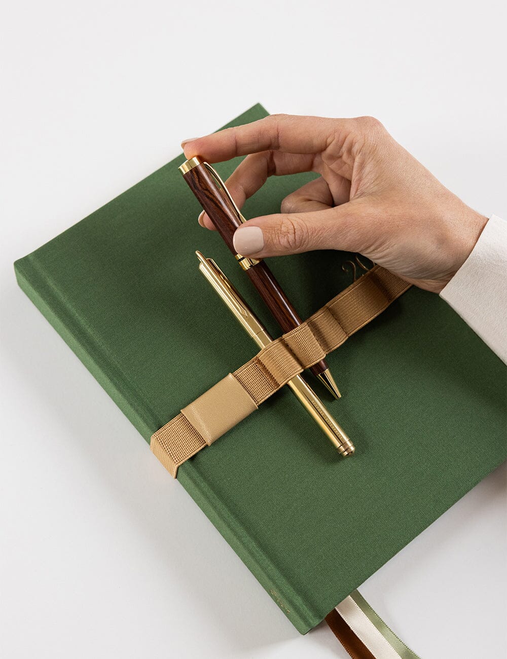 Elastic Book Strap - Gold