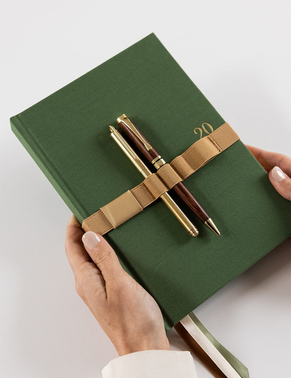 Elastic Book Strap - Gold