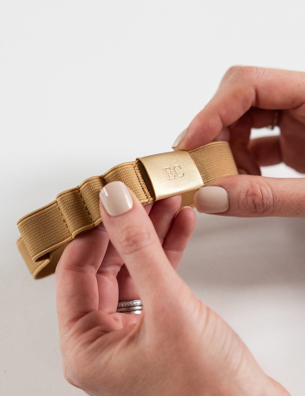 Elastic Book Strap - Gold